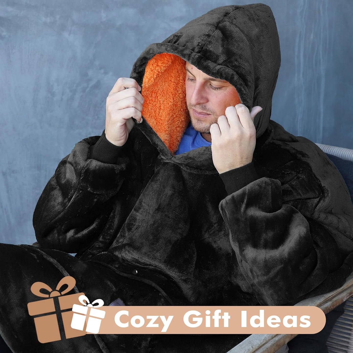 Cozy Wearable Blanket Hoodie - Oversized 