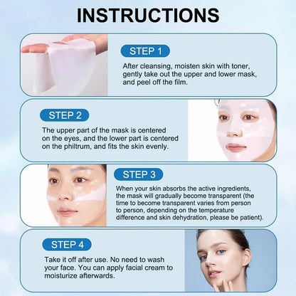 4Pcs/Box Absorbable Bio-Collagen Real Deep Mask