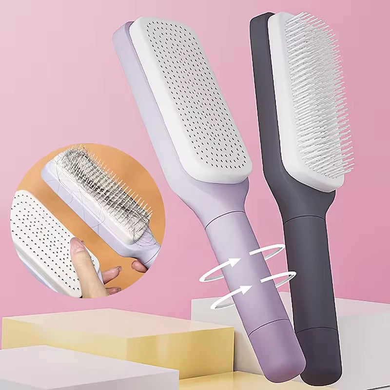 Self Cleaning Hairbrush 